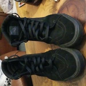 Vans hi-top black monochrome comfy cush